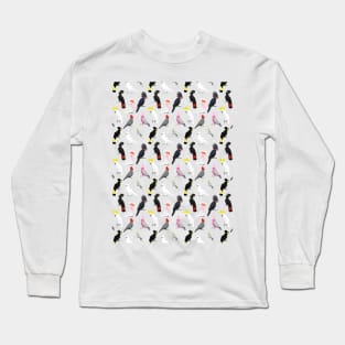 Cockatoo pattern Long Sleeve T-Shirt